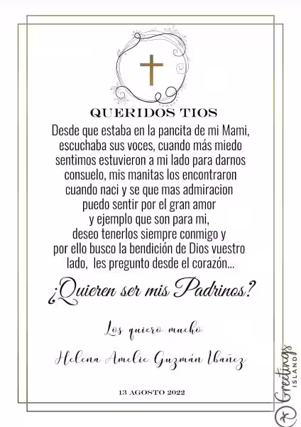 Un Compromiso de Amor: Pedir a alguien que sea Padrino/a