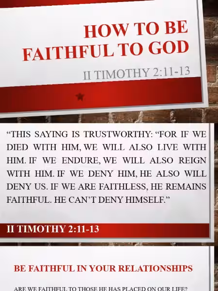 how-can-i-be-faithful-to-god