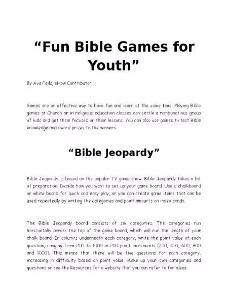 outdoor-bible-games-for-youth