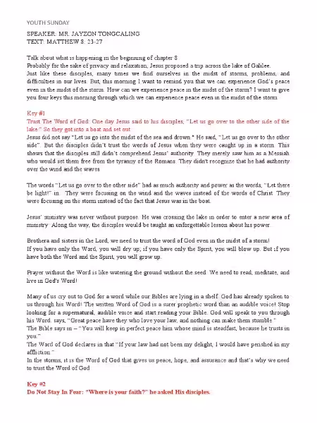 sermon-for-youth